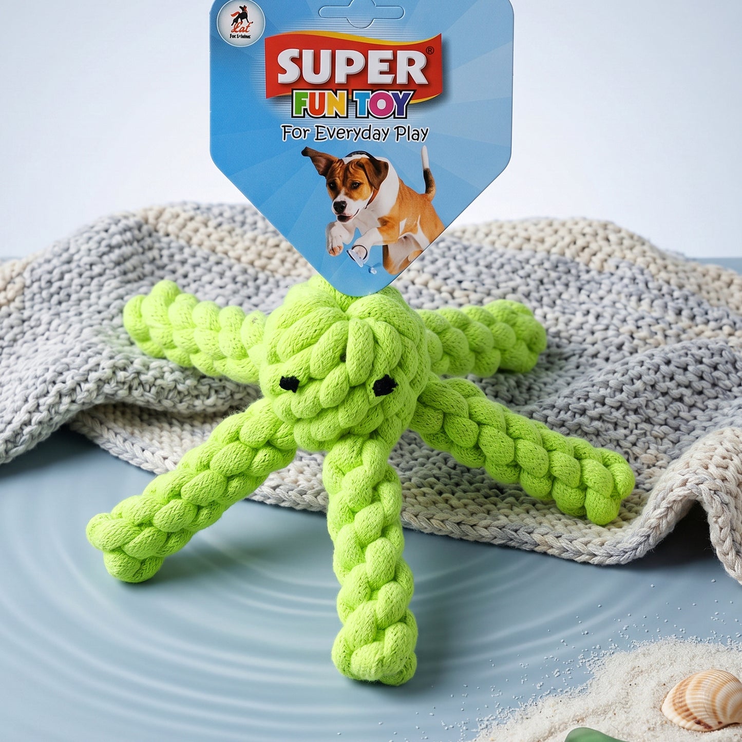 IndiHopShop STAR FISH Dog Rope Toys