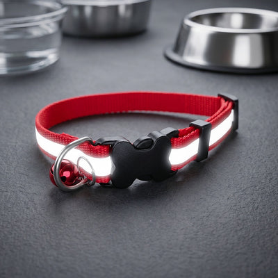 RED Reflective Puppy Collar – 15mm