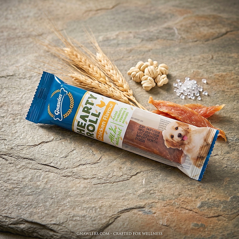 Gnawlers Hearty Roll Chicken Flavour Dog Treat