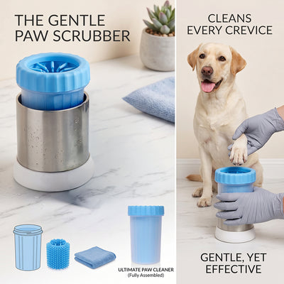 IndiHopShop Portable Pet Paw Cleaner/Washer with Silicone Bristles