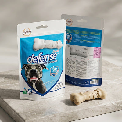 Gnawlers Dent Defense+ Anti-Bacterial Dental Dog Treats