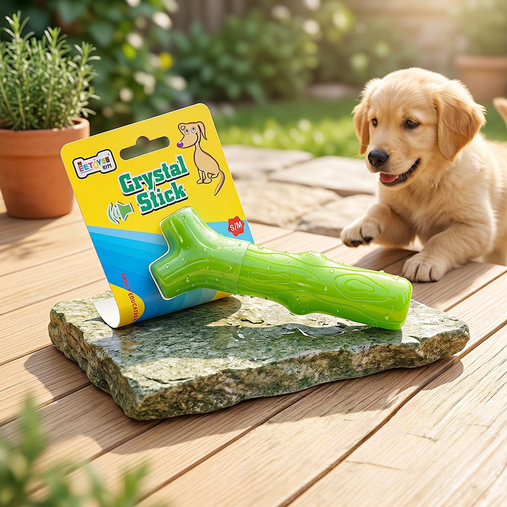 Latex Branch Dog Toy – Squeaky Chew Toy