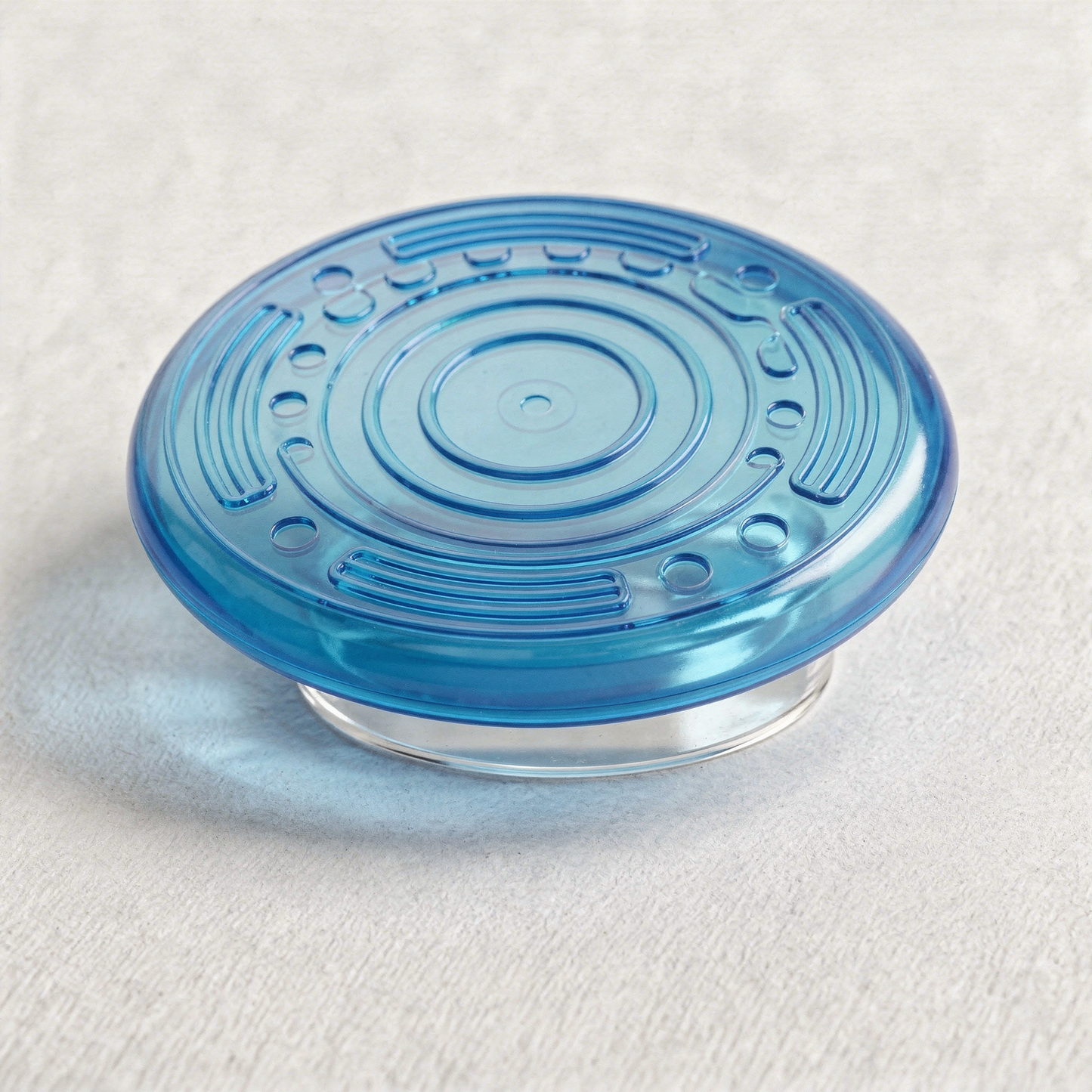 Blue Rubber Flyer Flying Disc for Dogs
