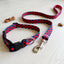 Blue Dot Printed Collar & Leash COMBO