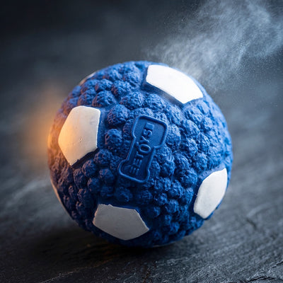 ⚽ Rubber Squeaky Football Dog Toy