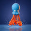 Octo Squeaky Rope Dog Toy