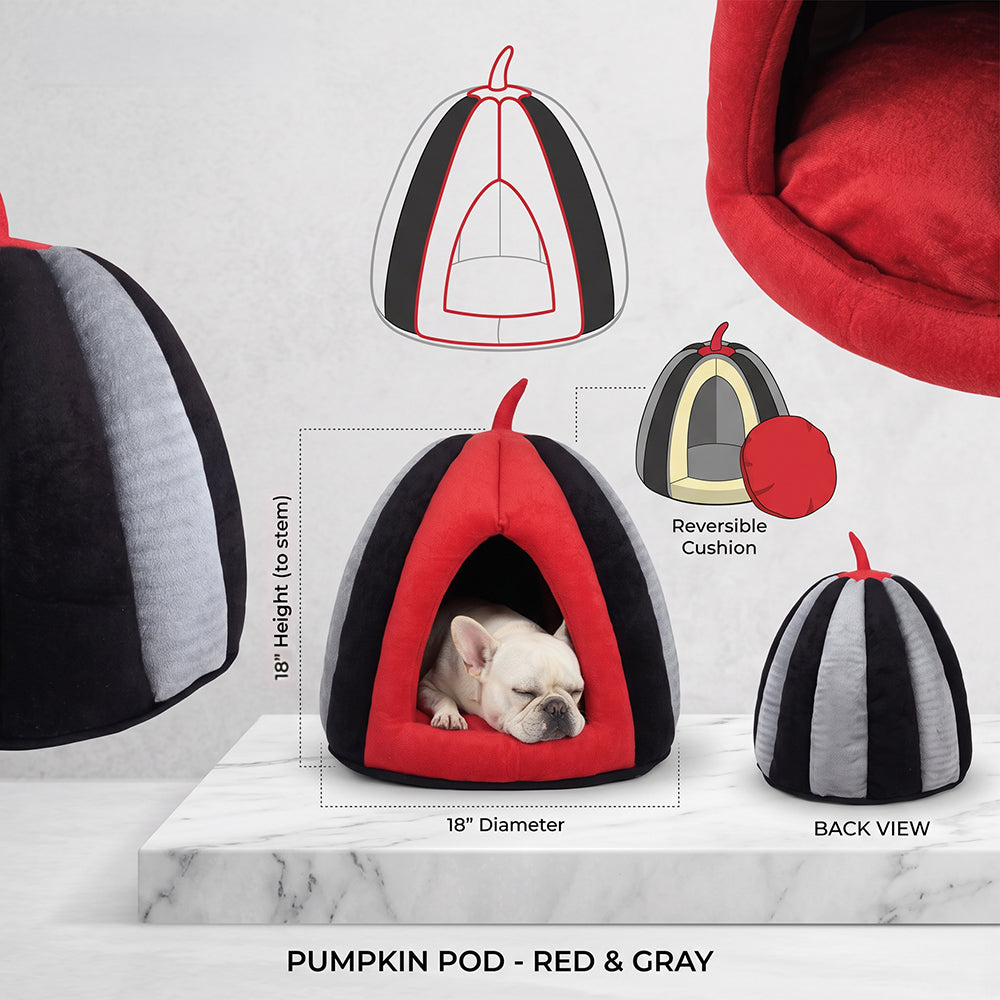 Pumpkin Pod - Cozy Cave Bed - 🍒 Black Cherry