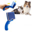 IHS Dog Plastic Slicker Brush with Press Key