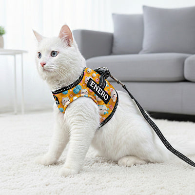 Personalized Cat Harness 2.0 - Giggles
