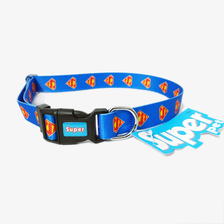 IndiHopShop SUPER HERO Graphic Dog Collar - SUPERMAN