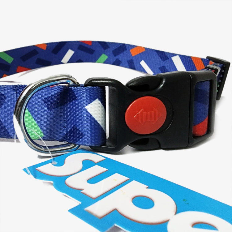 Graphic Dog Collar - BLUE LAGOON