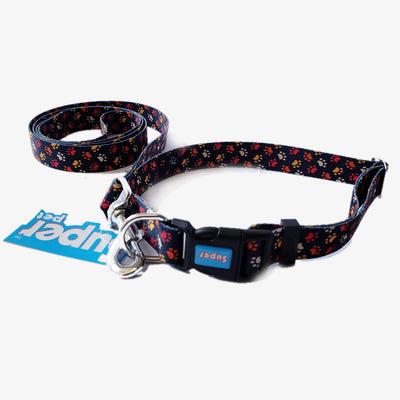 SUPER DOG Graphic Collar and Leash Combo