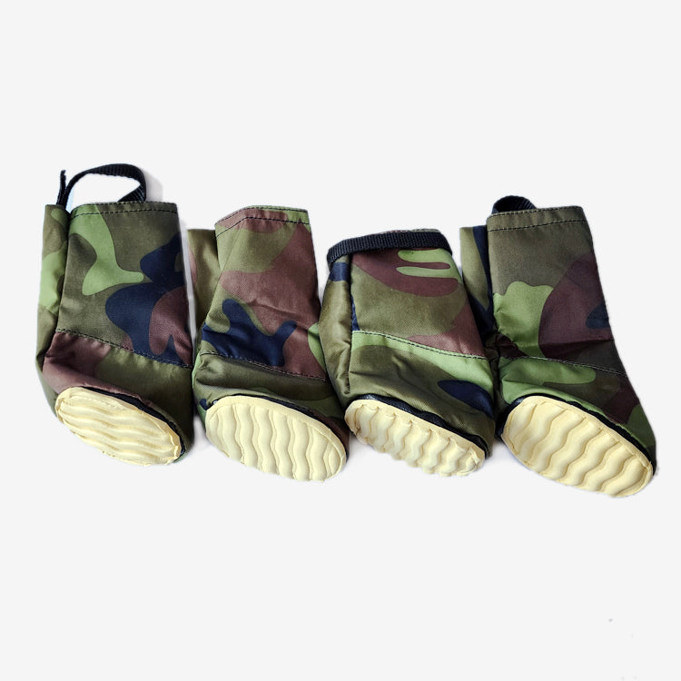 IndiHopShop Dog Boots | Anti-Skid | Camouflage Color for LARGE Breeds