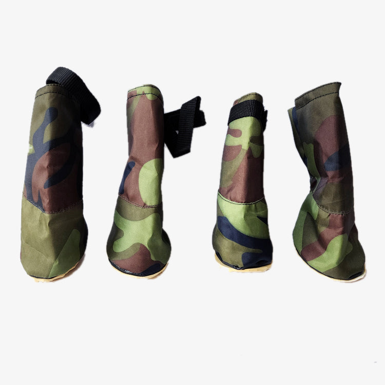 IndiHopShop Dog Boots | Anti-Skid | Camouflage Color for LARGE Breeds