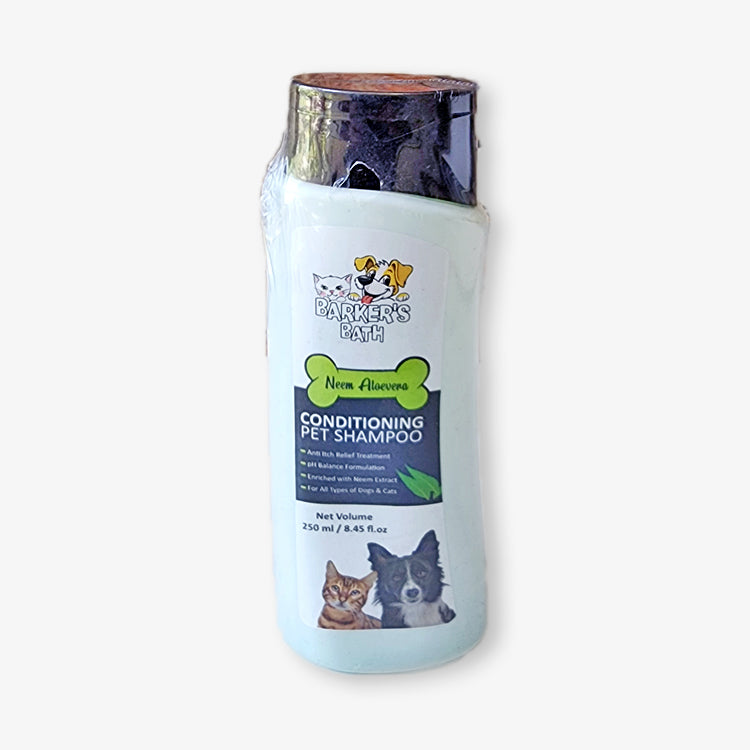 BARKER's BATH NEEM ALOEVERA  Shampoo for Dogs and Cats- 250 ML
