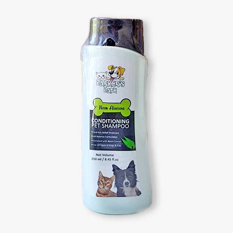 BARKER's BATH NEEM ALOEVERA  Shampoo for Dogs and Cats- 250 ML