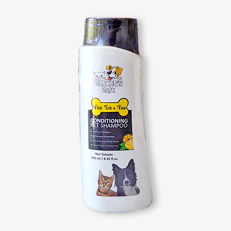 BARKER's BATH ANTI TICK & FLEA Shampoo for Dogs and Cats- 250 ML
