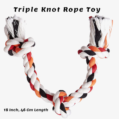 Tripple Knot Multi Coloured Rope Toy