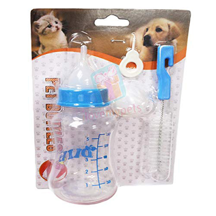 Pet Milk Feeding Bottle Set for Puppies, Cats, Dog, Kitten, Rabbit