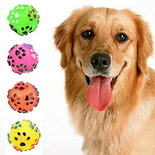 IndiHopShop Dog Chew Squeaker Toy Chew Sound Ball