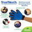 True Touch for Animal Massage Cleaning Shedding Bath Glove and Removal Dog and cat Grooming