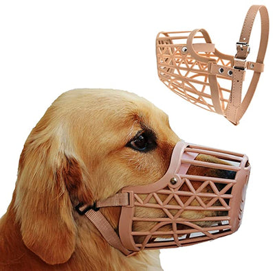 IndiHopShop Dog Mouth Cover Muzzle/Bite Guard with Adjustable Strap