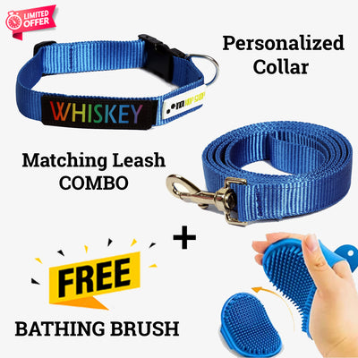 Personalized Dog Collar - BLUE