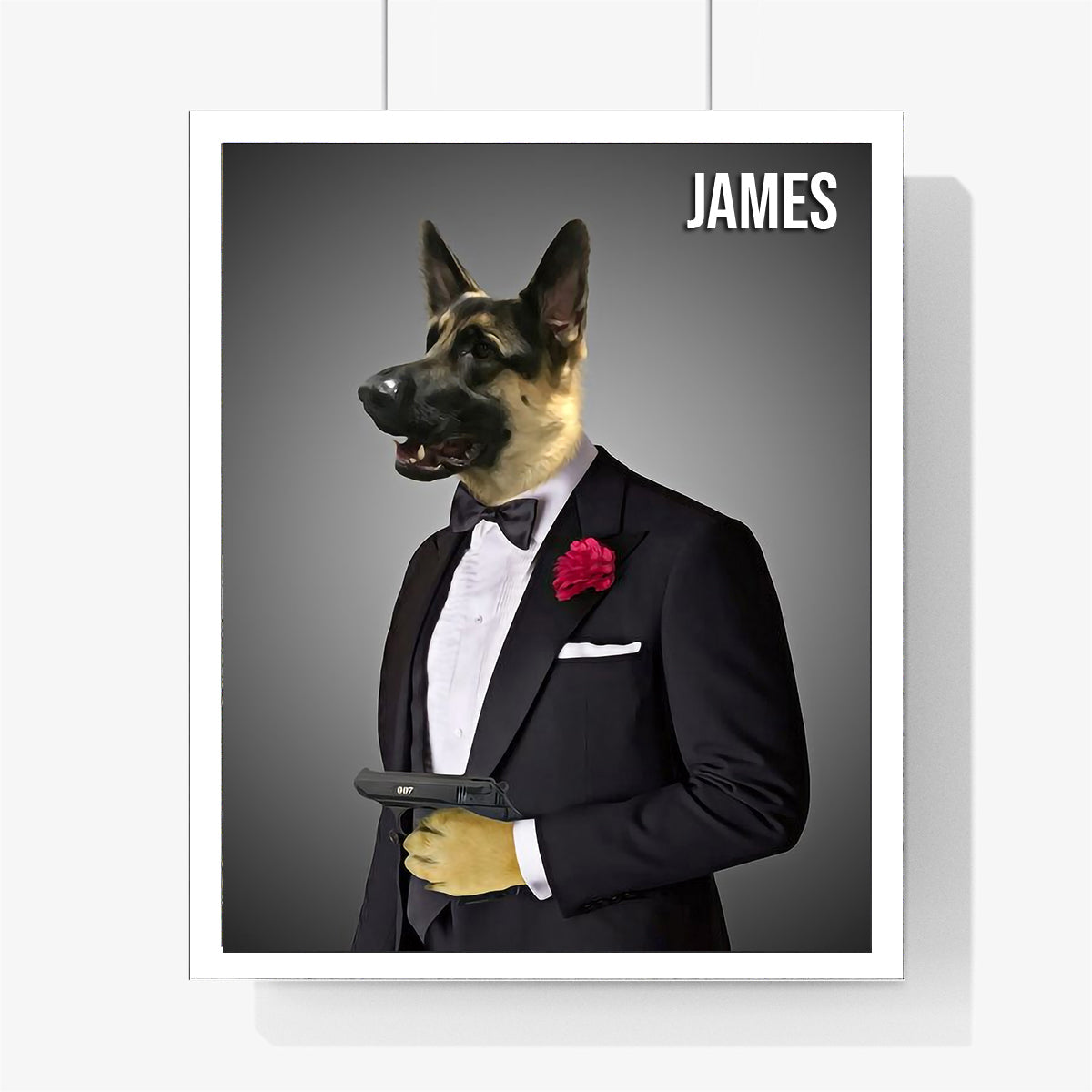Themed Pet Portrait - James Bond