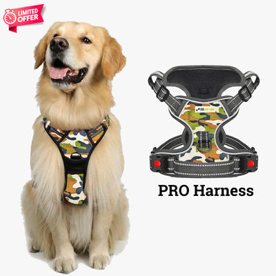 PRO Harness - Camouflage - Reflective | No-Choke | Adjustable