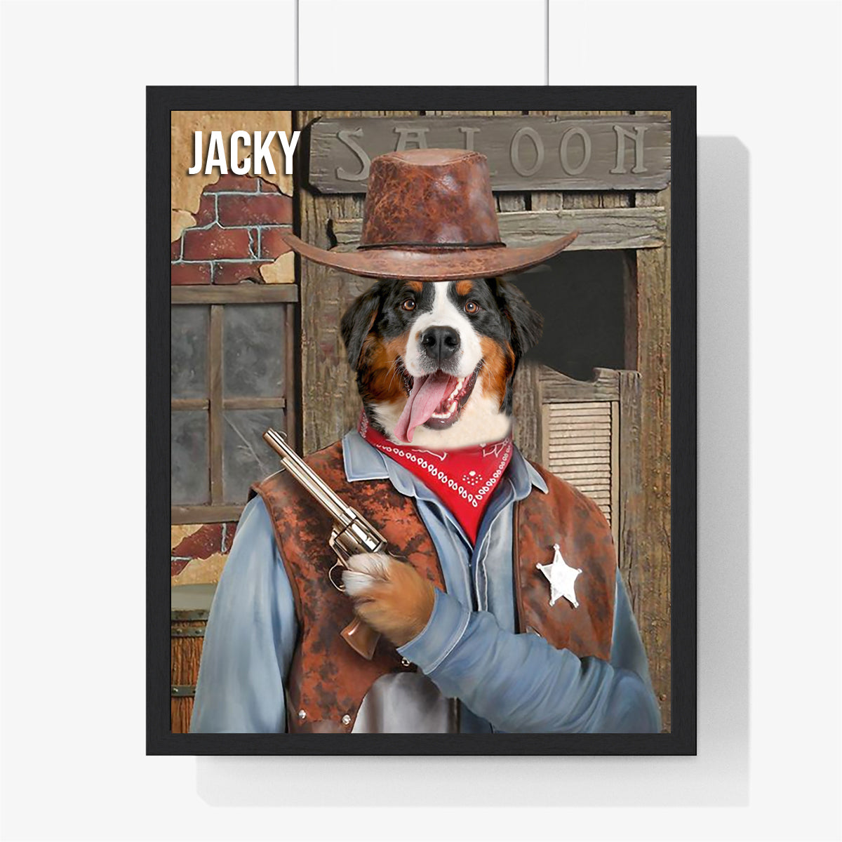 Themed Pet Portrait - Cowboy