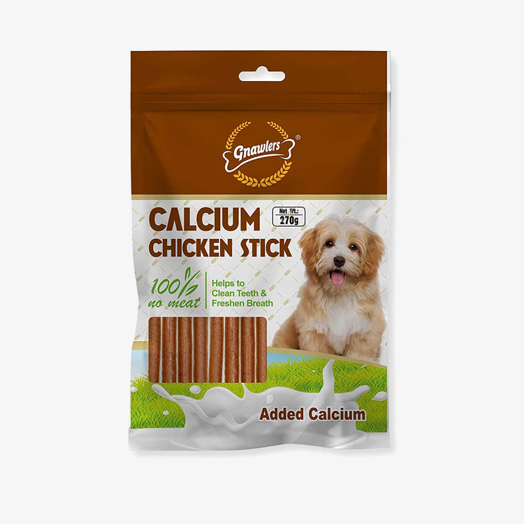 Gnawlers Calcium Chicken Stick For Dogs Of All Life Stages, 270 G