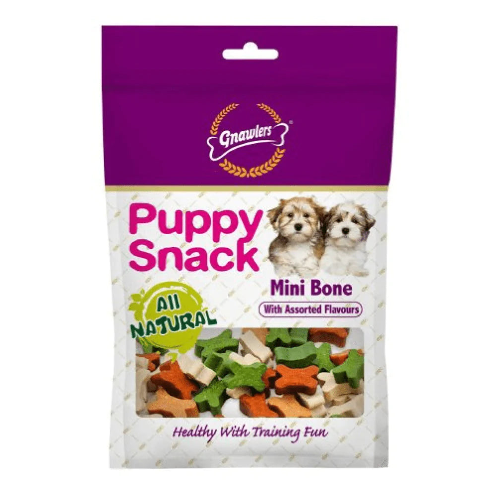 Gnawlers Puppy Snack - Calcium MINI Bone Assorted Flavour