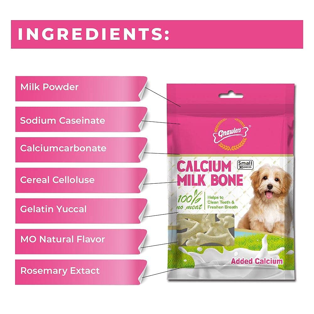 Gnawlers Calcium Milk Bone 270 Gm 30 Pcs in 1 Indihopshop