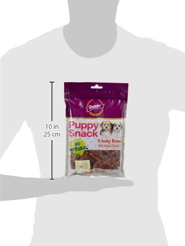 Gnawlers Puppy Snack - V lucky bone - 270GM - Chicken Flavour