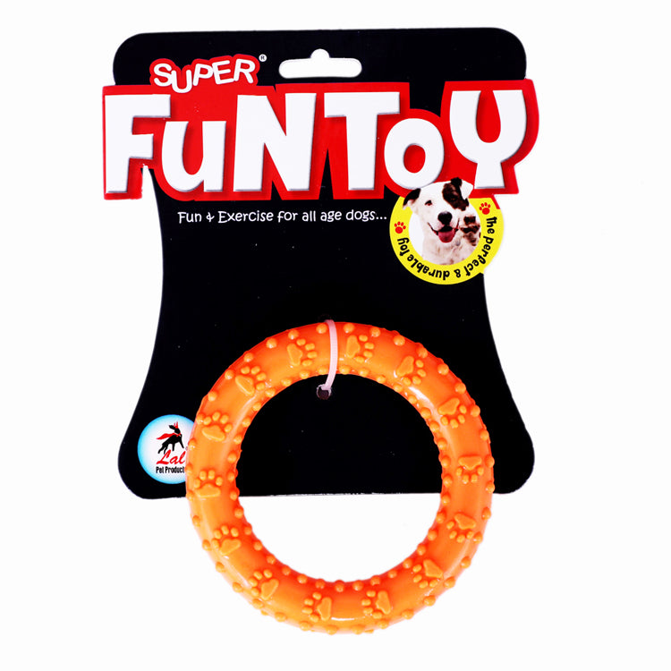 IndiHopShop Rubber Round Ring Chew Toy for Dogs, Puppy Teething Toy freeshipping - Indihopshop
