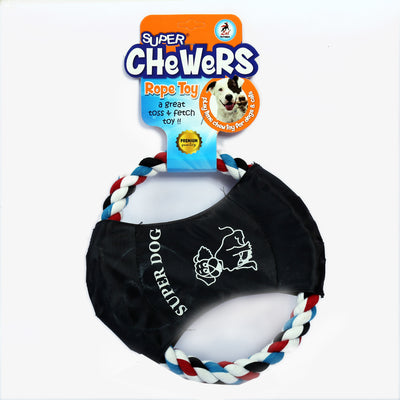 IndiHopShop Round ROPE Toy with Plastic Handle Toy for Pets
