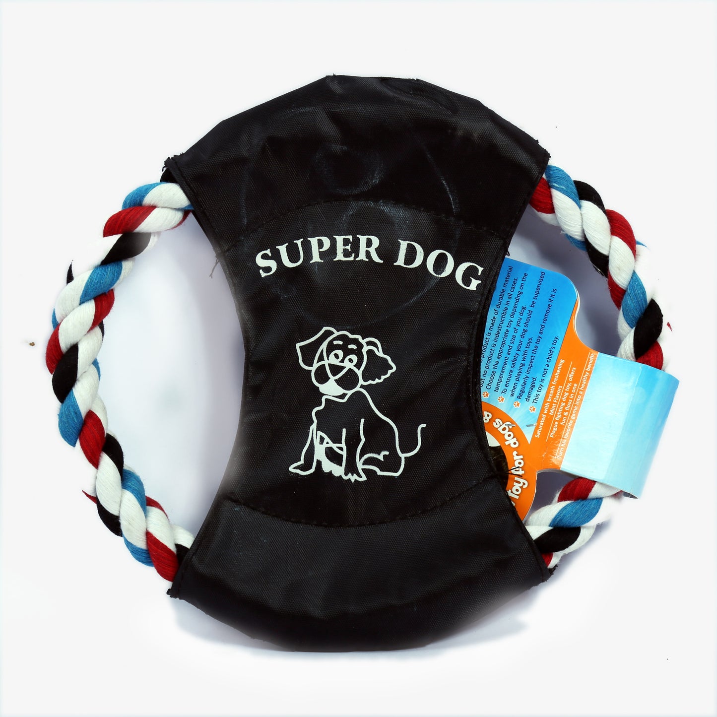 IndiHopShop Round ROPE Toy with Plastic Handle Toy for Pets