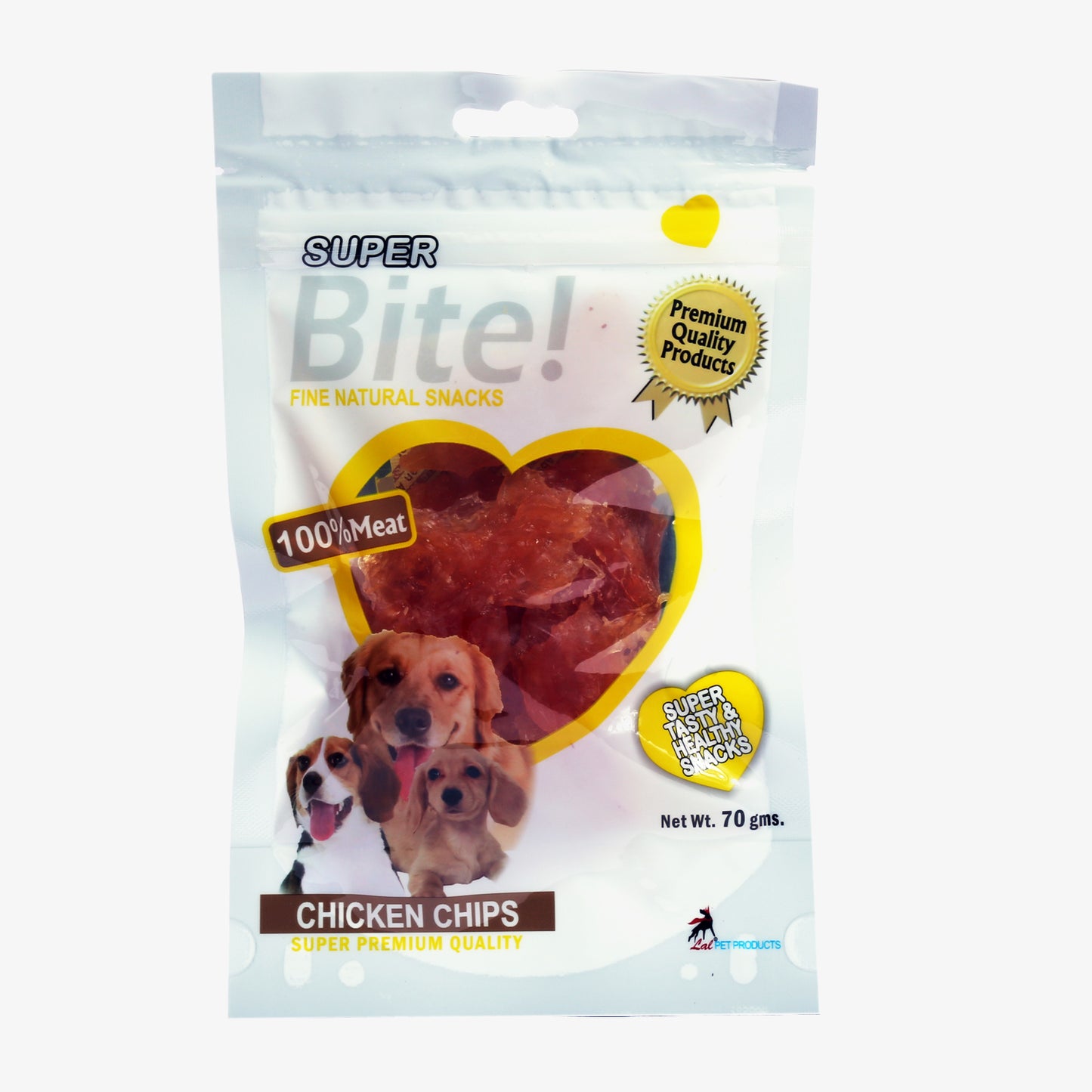 Super Bite Chicken Chips Dog Treat - 70 gms