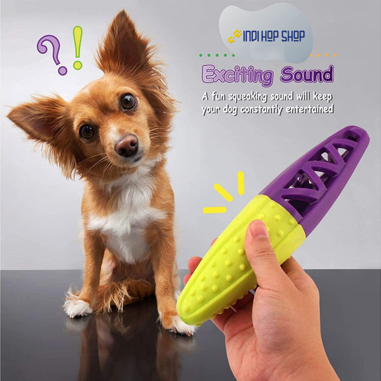 Fun & Play LONG STICK Squeaky Non - Toxic Dog Toy