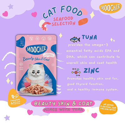 MOOCHIE Wet Cat Food Grain-Free Gravy Cat Treat Beauty Skin & Coat