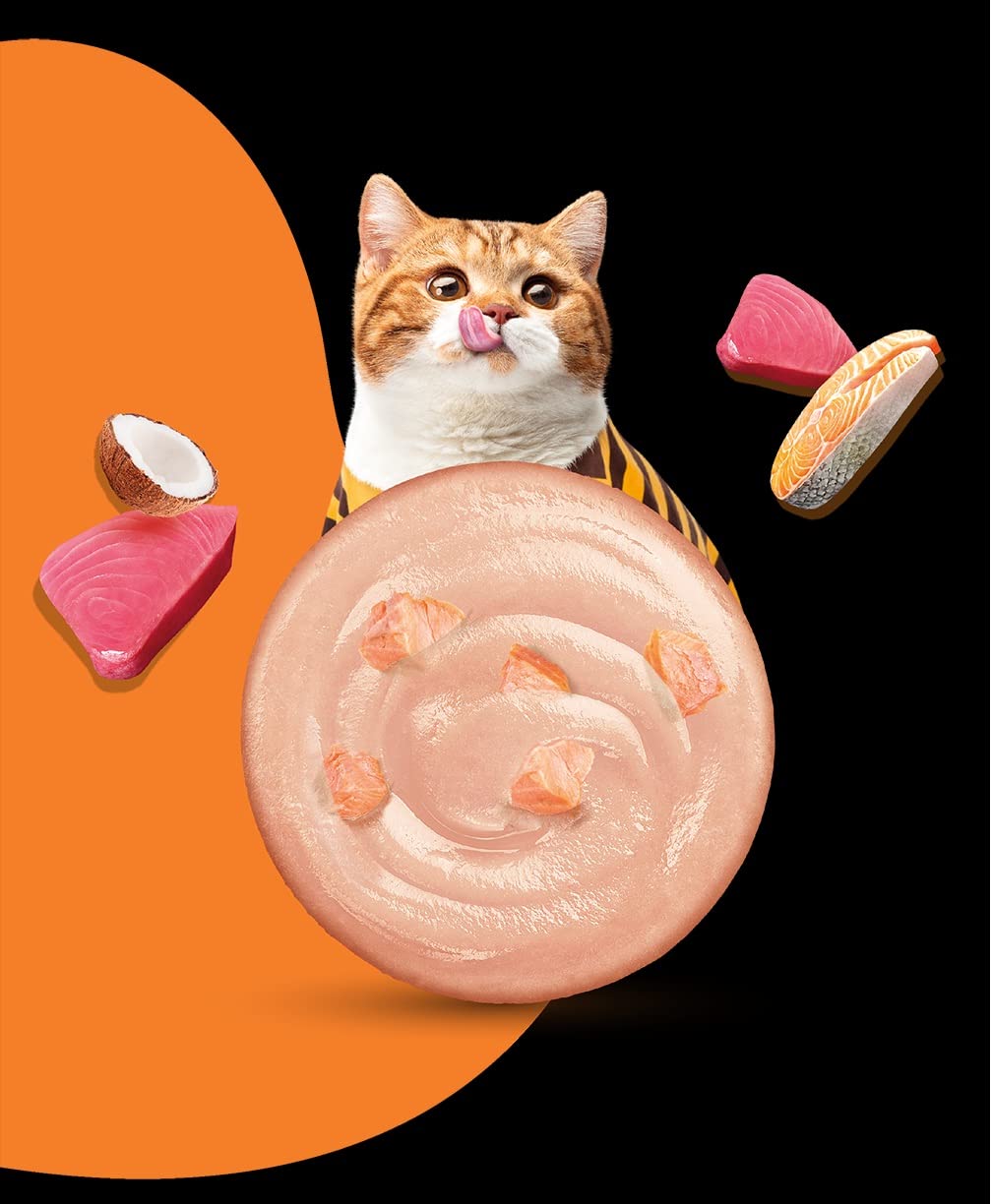 MOOCHIE Wet Cat Food Grain-Free Gravy Cat Treat Mousse with Tuna