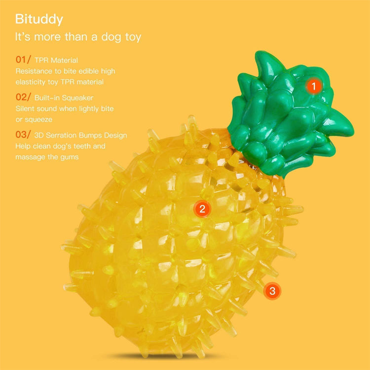IndiHopShop Pineapple Fruit Shape Dog Chew Toy freeshipping - Indihopshop