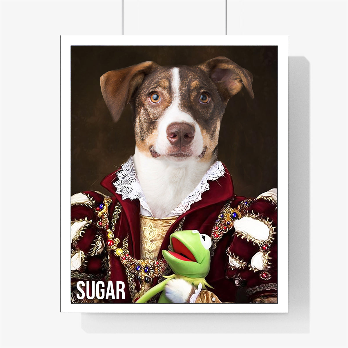 Customized Theme Pet Portrait with Frame