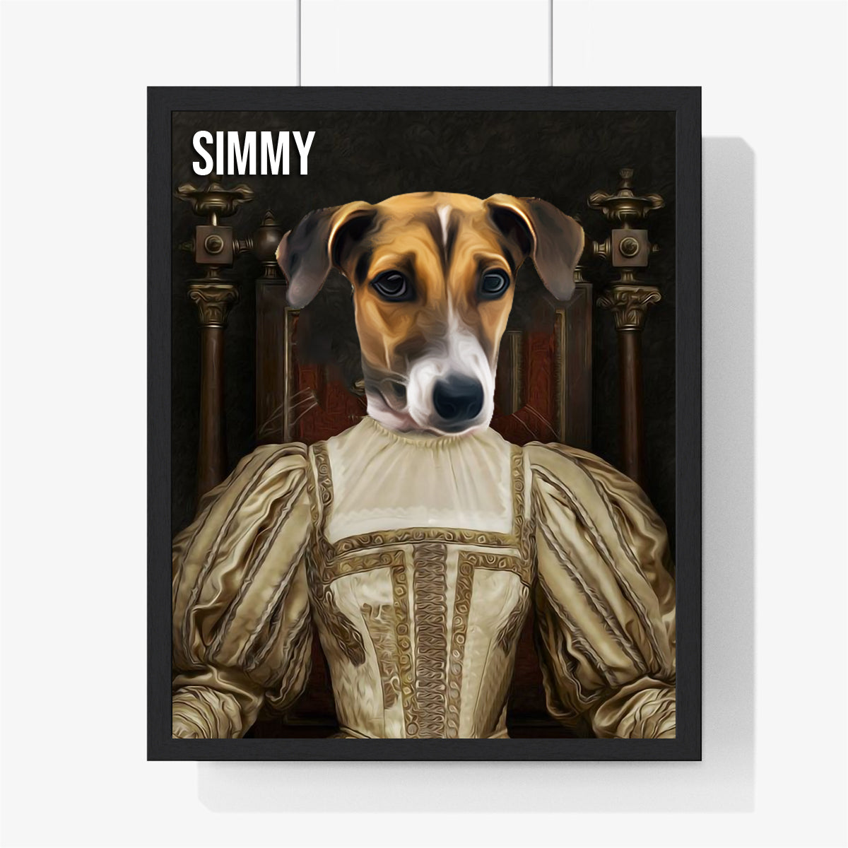 Customized Theme Pet Portrait with Frame