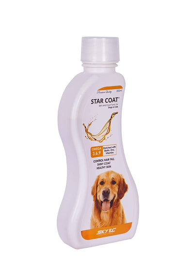 Star Coat Skin and Tonic Supplement || Enriched with Omega and Biotin for Dogs and Cats