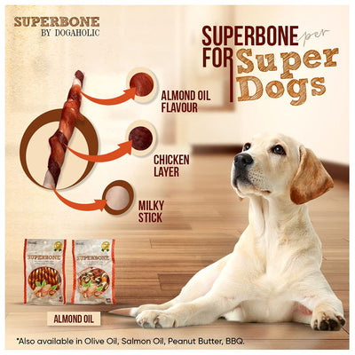 Superbone All Natural Knotted Treats - Barbeque Flavour