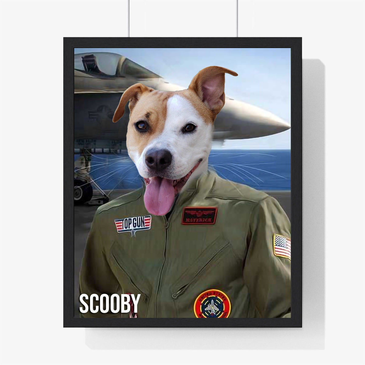 Themed Pet Portrait - Top Gun