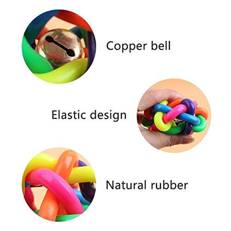 IndiHopShop Dog/Cat Chew Bouncy Rubber Toy with Jingle Bell Inside freeshipping - Indihopshop